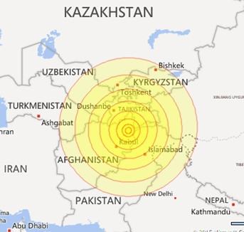 The magnitude 7.5 earthquake shook South Asia, at least 100 people died