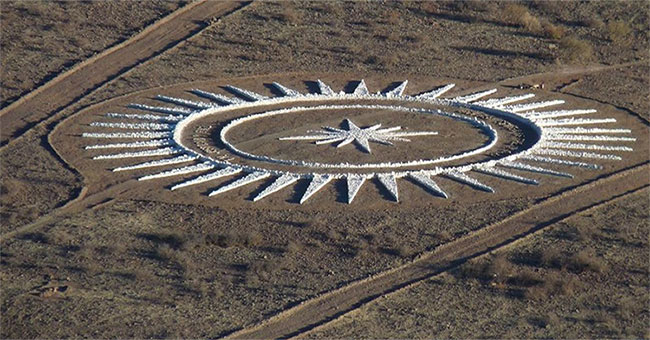 The man built a UFO landing site following an alien command