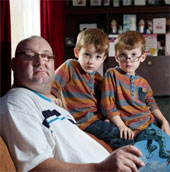 The man is blind because of 'dental implants'