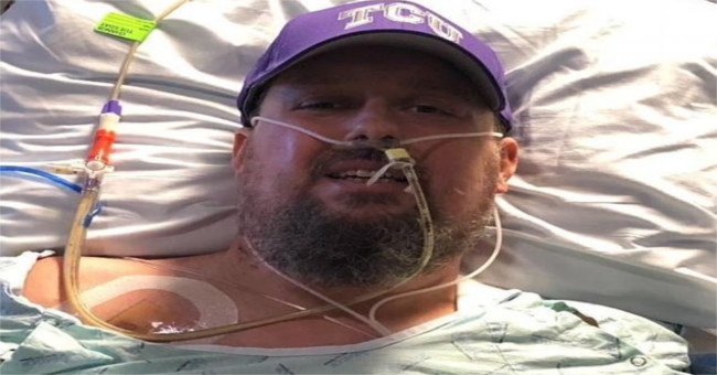 The man lost both legs because of flu complications