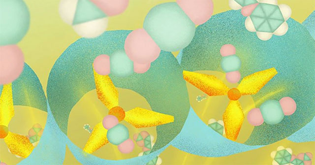 The material has the ability to 'capture' carbon dioxite and turn it into organic matter