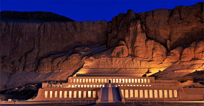The mausoleum of the beautiful Queen of Egypt despite the destruction of her stepmother
