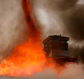 The mechanism of 'fire hose'