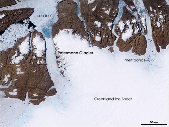 The melted Greenland ice sheet makes sea level rise faster