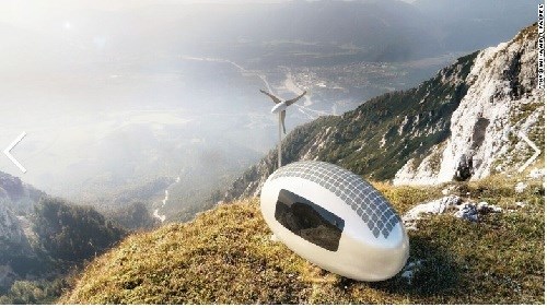 The mobile home is like a spaceship