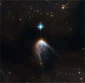 The moment of birth of a star