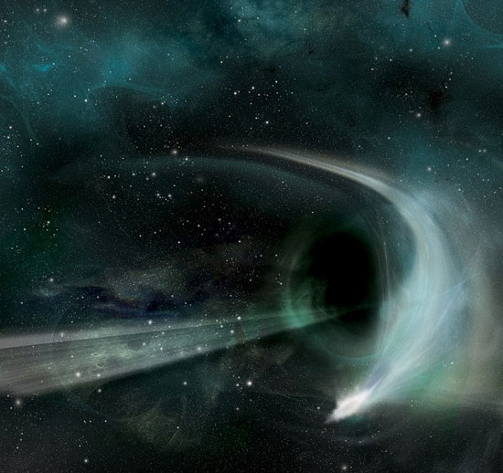The moment the supermassive black hole swallowed