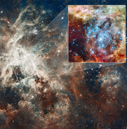 The moment the two star clusters become one