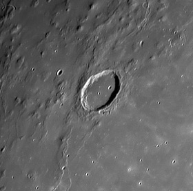 The moon hole is that of an alien?