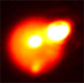 The most brilliant volcanic eruption in the solar system