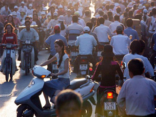 The most polluted air on ... early morning