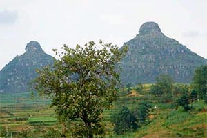 The mountain is like a breasts