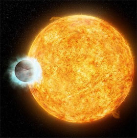 The mysterious planet causes the orbiting star to age