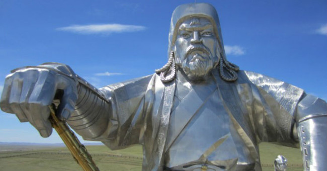 The mysterious screen about the burial place of Genghis Khan