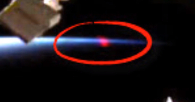 The mystery of the heart-shaped spot gliding around the ISS station