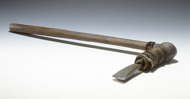 The mystery surrounds the Otzi ribbon ax
