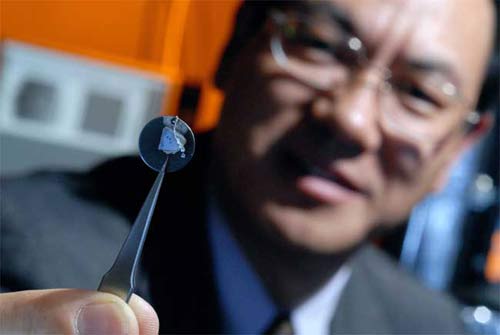 The nano generator generates electricity