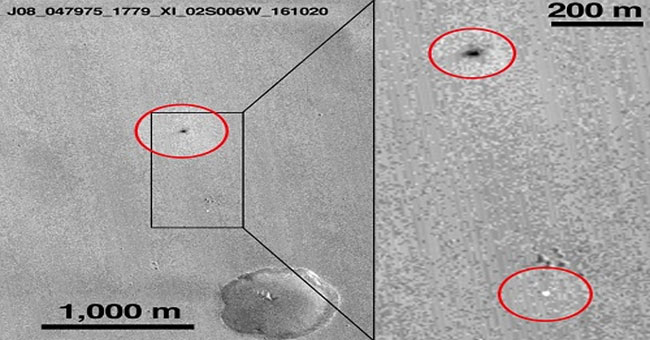 The NASA ship found robots landing on Mars