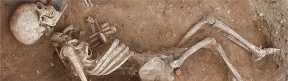 The newly discovered skeleton in Caistor made archaeologists confused