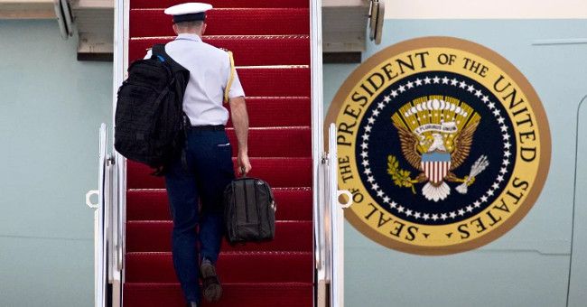 The nuclear suitcase always follows the American president