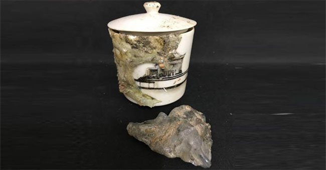 The object was amazingly intact after the atomic bomb explosion in Hiroshima