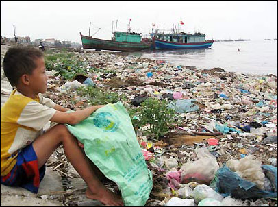 The ocean is called for by biodegradable plastic