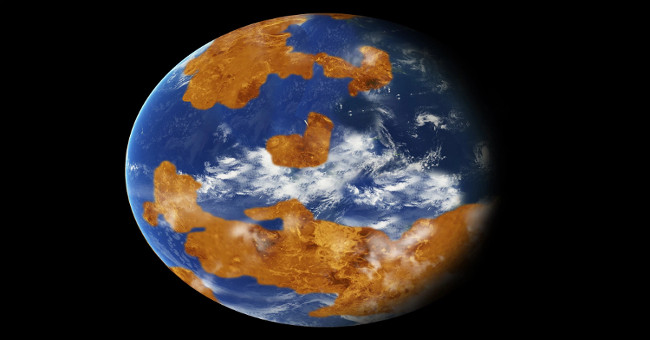 The ocean may exist on Venus on Earth about 700 million years ago
