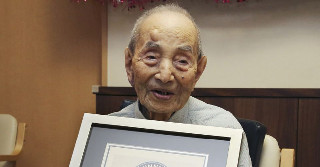 The oldest man in the world died, aged 112 years