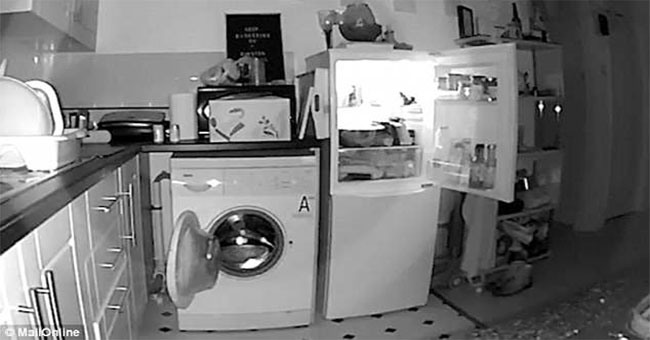 The owner of the camera installed the refrigerator and washing machine