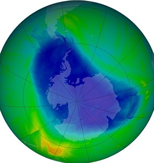 The ozone layer shows signs of rapid recovery