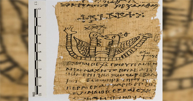 The papyrus suddenly revealed the love of ancient Egypt