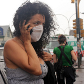 The people of Argentina evacuated because of toxic smoke