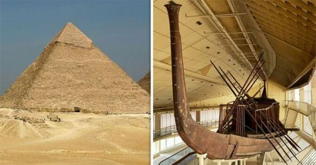 The pharaoh's boat for 5,000 years remains intact