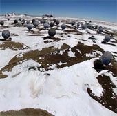 The phenomenon of snowfall is very strange in the Atacama desert
