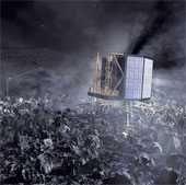The Philae robot falls into the state of