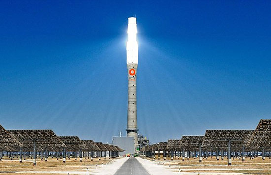 The photovoltaic plant operates around the clock