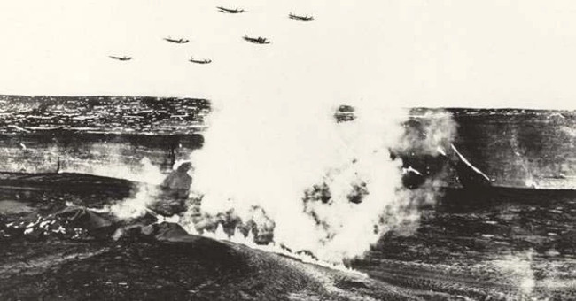 The plan bombed American volcanic eruption in 1935