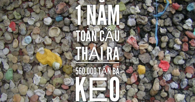 The price to pay for every chewing gum dropped on the road made everyone startled
