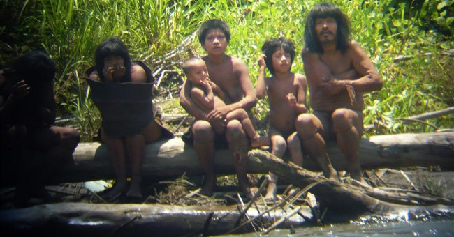 The primitive life of tribes in the Amazon forest