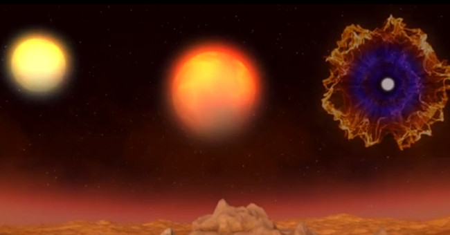 The process of turning the body of the Sun into a glowing nebula