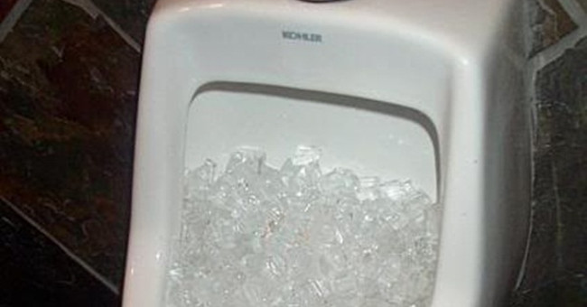 The reason for ice cold to male toilet toilet is not known