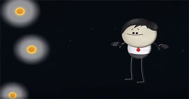 The reason for space is dark despite many stars shining