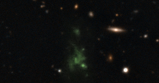 The reason for the giant blobs glows brightly in the universe