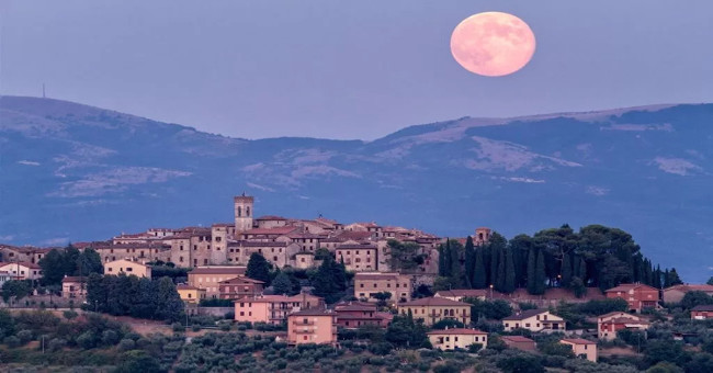 The reason the Moon seems to follow us