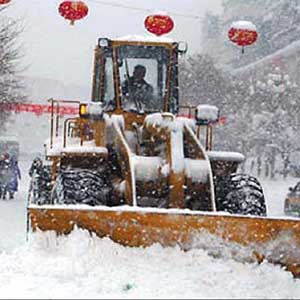 The record heavy snow in the eastern part of Korea