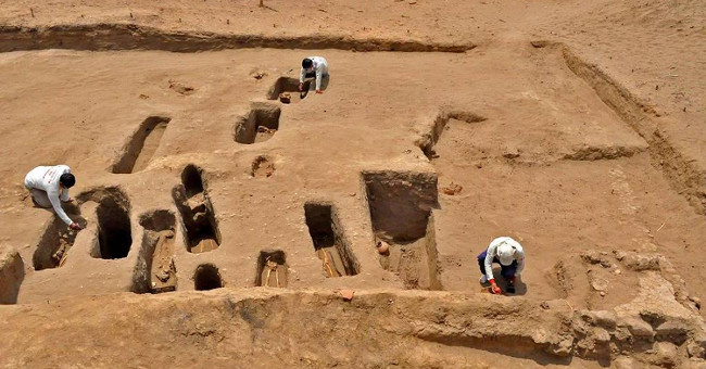 The remains of Peruvian legless children