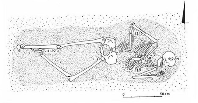 The remains of the medieval woman are over 2m high in Poland