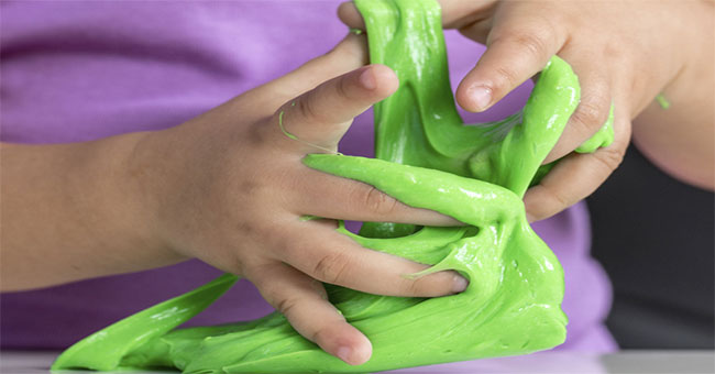 The risk of skin infection when using 'spooky toys' Slime