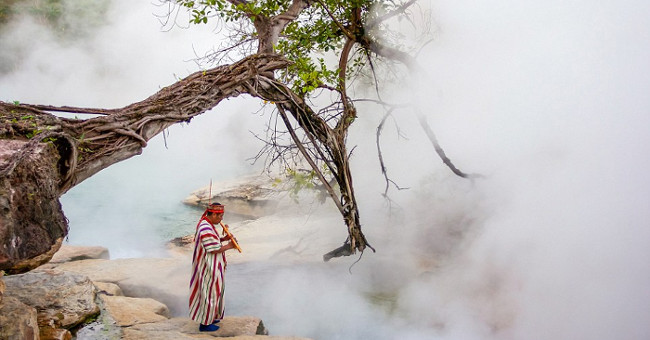 The river boiled water boiled everything in the Amazon forest