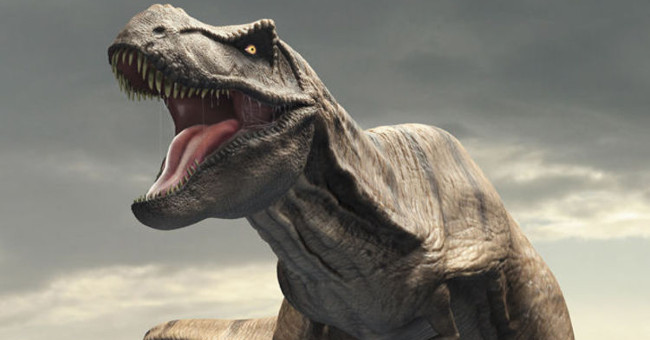 The roar makes people listen to the hair-raising of the tyrant dinosaur